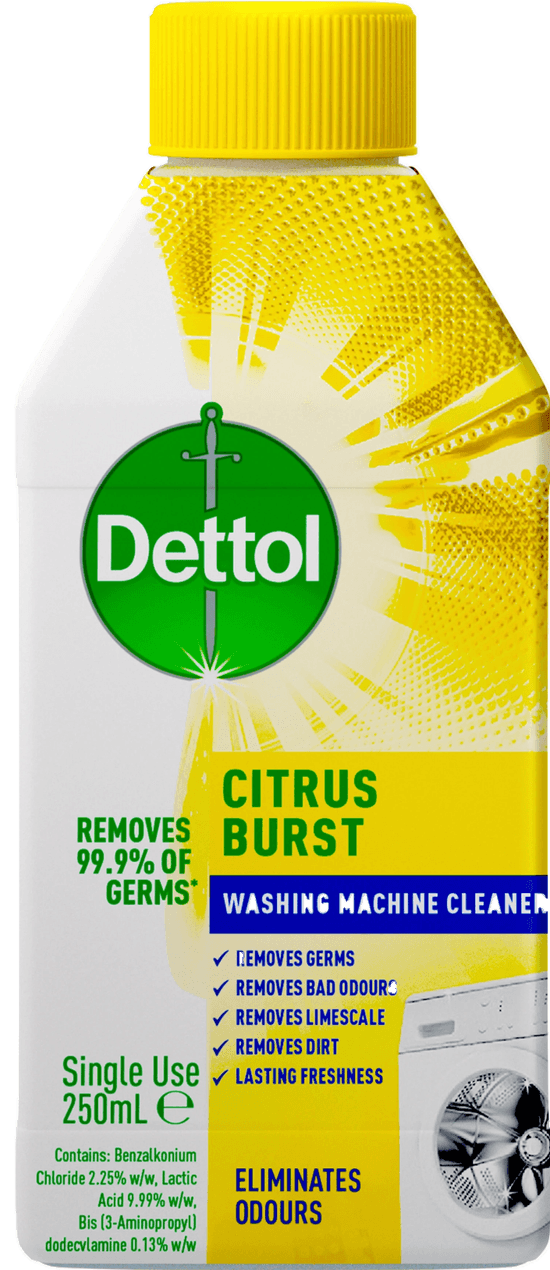 Dettol Antibacterial Washing Machine Cleaner Citrus Burst 250ml.webp