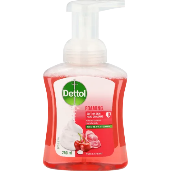 Dettol Foam Hand Wash Rose and Cherry Pump.webp
