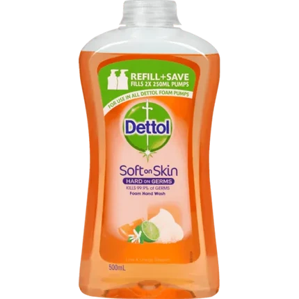 Dettol Foam Hand Wash Lime & Orange Blossom Refill 500ml