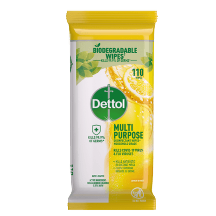 Dettol Multipurpose Cleaning Wipes Lemon Burst