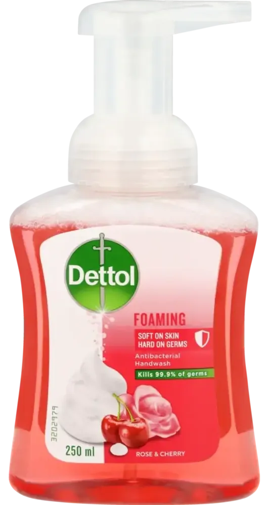Dettol Foam Hand Wash Rose and Cherry Pump.webp